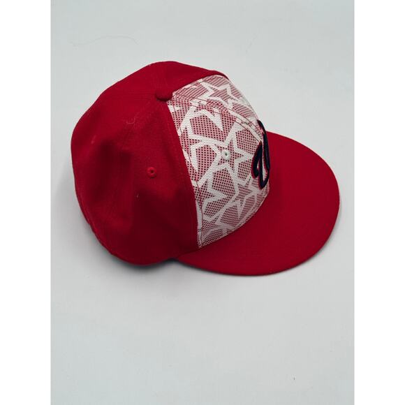 Washington Nationals Red Fitted Hat w/ White Stars Size 7 1/4 - Picture 4 of 12